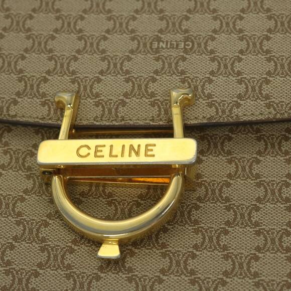 CELINE Macadam Canvas Hand Bag Beige - Picture 15 of 16